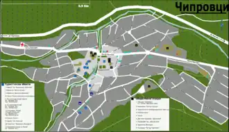 Poziția localității Ciprovți