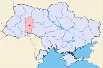 Poziția localității Hmelnîțkîi