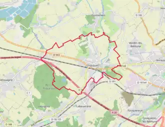 Poziția localității Chocques