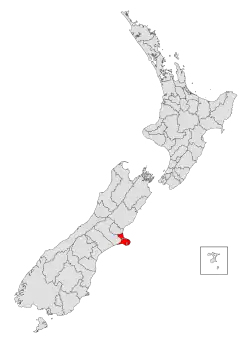 Poziția localității Christchurch