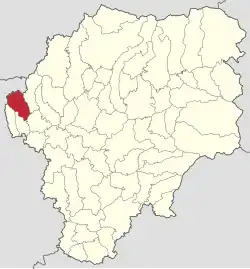 Localizare în cadrul județului