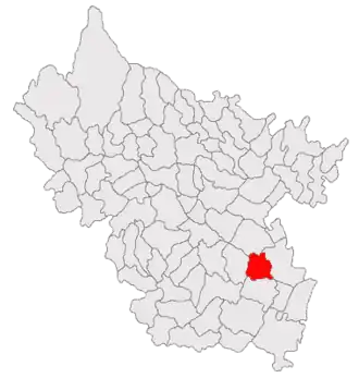 Poziția localității Cilibia