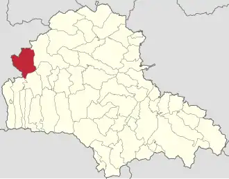 Localizare în cadrul județului