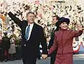 Bill și Hillary Clinton la Parada Inauguratoare, 1993