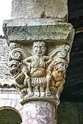 Capitel romanic din Abația Sfântul Michel de Cuxa (Franța)
