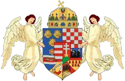 Ca parte componentă a stemei Regatului Ungariei din 1867 până în 1918;