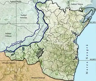 Amplasarea în cadrul județului