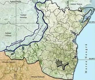 Amplasarea în cadrul județului