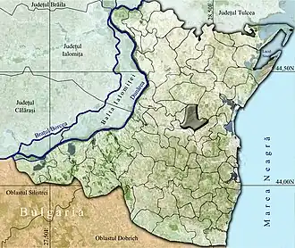 Amplasarea în cadrul județului