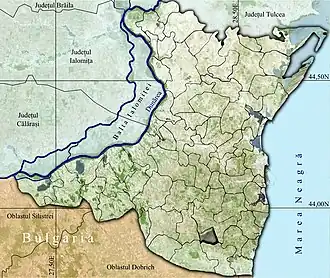 Amplasarea în cadrul județului