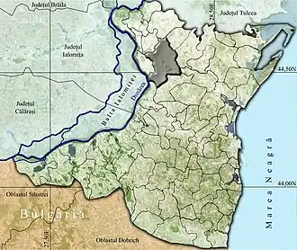 Amplasarea în cadrul județului