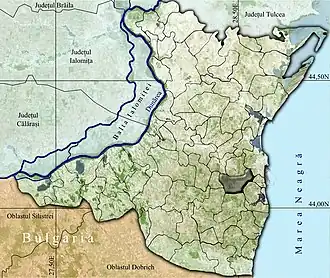 Amplasarea în cadrul județului