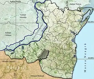 Amplasarea în cadrul județului