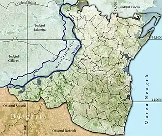 Amplasarea în cadrul județului