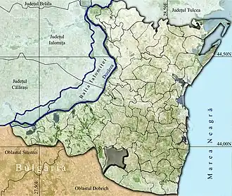 Amplasarea în cadrul județului