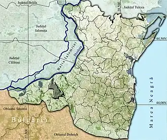 Amplasarea în cadrul județului