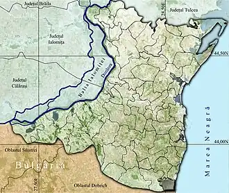 Amplasarea în cadrul județului