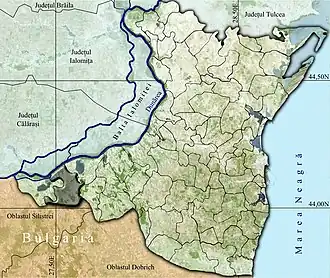 Poziția localității Lipnița