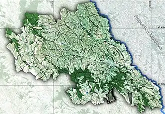 Amplasarea în cadrul județului