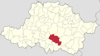 Localizare în cadrul județului