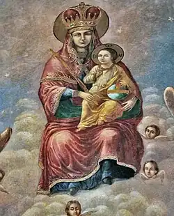 Maica Domnului cu Pruncul – detaliu