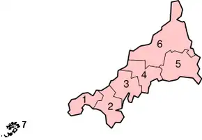 Poziția localității Cornwall