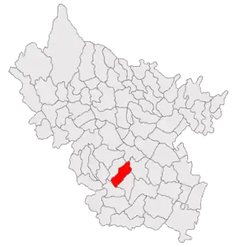 Poziția localității Costești