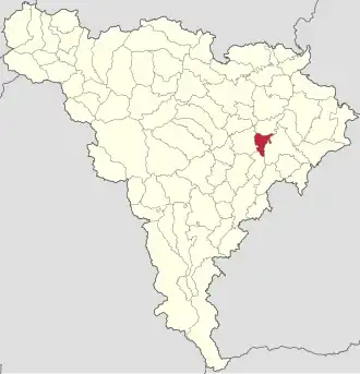 Localizare în cadrul județului