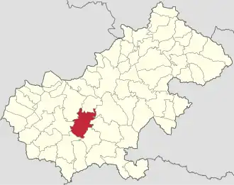 Localizare în cadrul județului