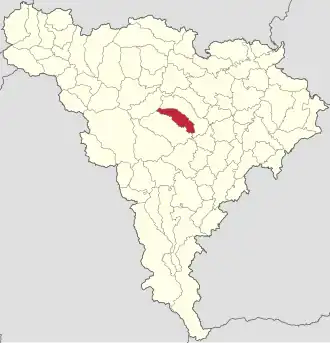 Localizare în cadrul județului