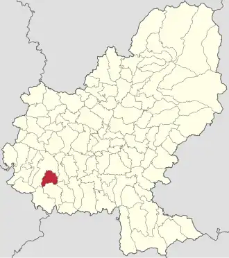 Localizare în cadrul județului