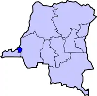 Harta regiunii Kinshasa