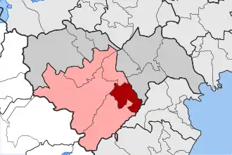 Poziția localității Vergina