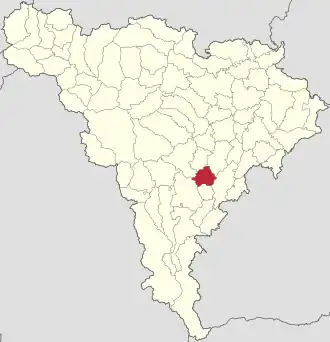 Localizare pe harta județului