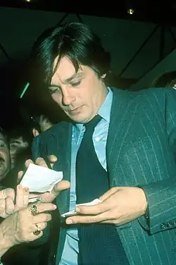 Delon giving out signings, 1971