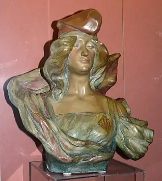 Statuie de teracotă policromă, de Lambert Escaler i Milà în Barcelona (1901)