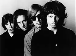 Promotional photo of the Doors in late 1966
 (l–r: John Densmore, Robby Krieger, Ray Manzarek, and Jim Morrison)