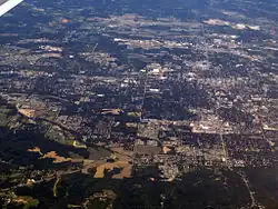 Bloomington, imagine din aer, dinspre est