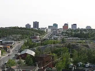 Centrul orașului Yellowknife