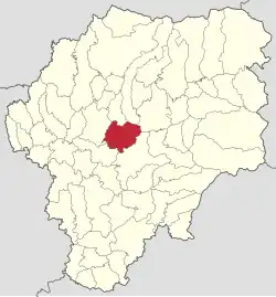 Localizare în cadrul județului