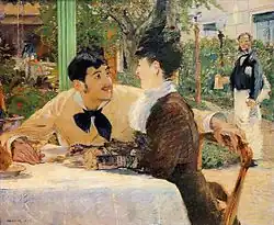 La restaurantul Père Lathuille, 1879, Musée des Beaux-Arts Tournai