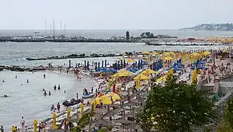 Plaja de la Eforie Nord (august 2014)