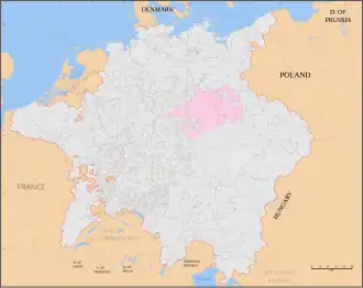 Electoratul Saxon în interiorul Sfântului Imperiu Romandupă Pacea de la Westphalia,