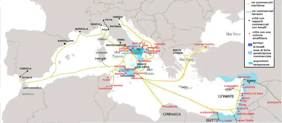 Expansiunea si comertul Republicii Maritime Amalfi