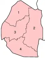 Districtele Eswatini