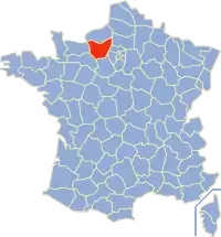 Poziția regiunii Eure