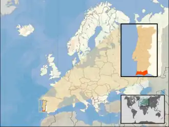 Poziția localității Algarve