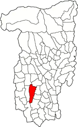 Poziția localității Fârtățești