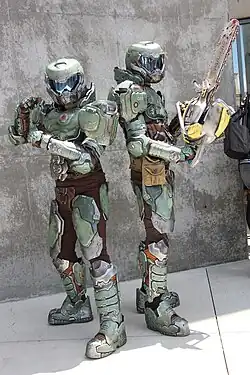 Personajul „Doom Slayer” (cosplay la FanimeCon 2018) - franciza Doom
