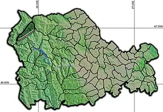 Poziția localității Farcașa